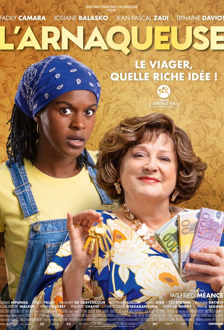 Affiche du film L'Arnaqueuse - Sortie le 22 avril 2026
