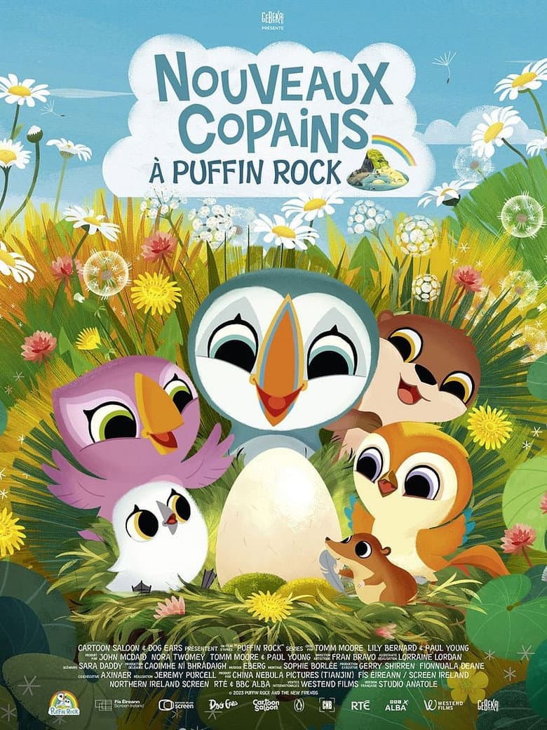 Affiche du film Nouveaux copains à Puffin Rock au cinéma le 3 juin 2026