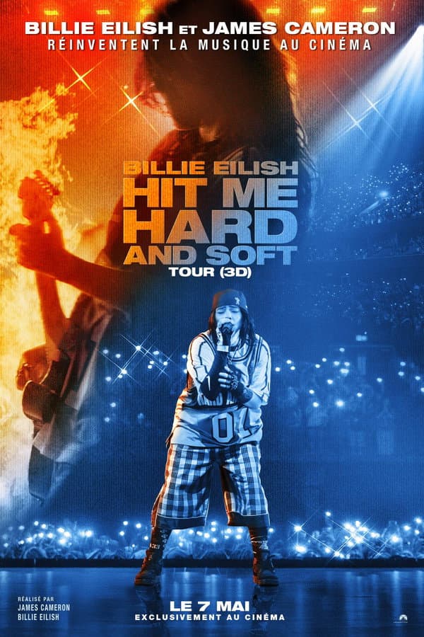 Affiche du film Billie Eilish - Hit Me Hard and Soft : The Tour (3D) au cinéma le 7 mai 2026